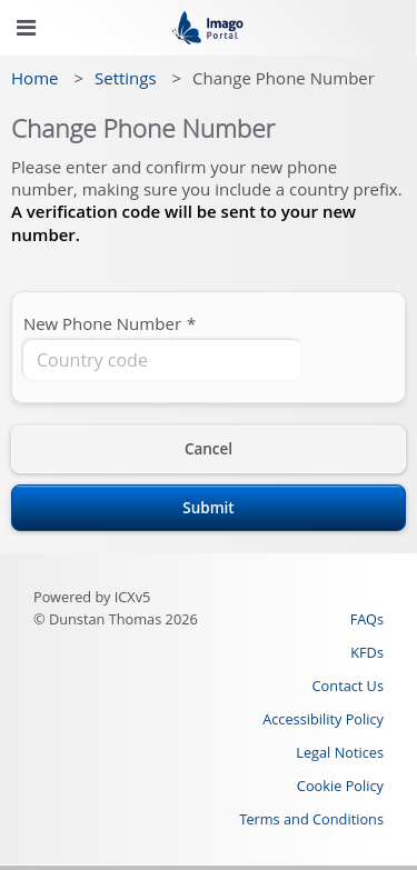 Role-InternalAdmin > 11 Change Phone Step 2
